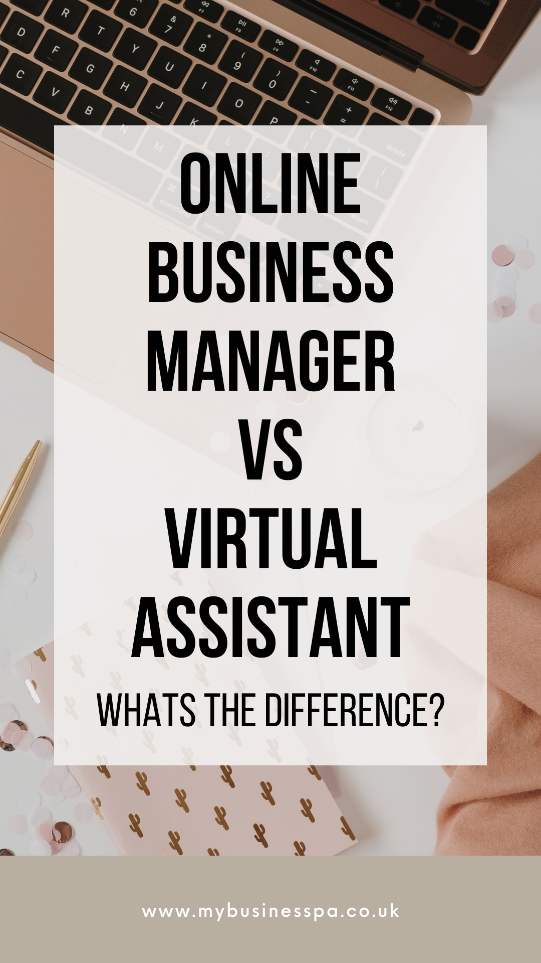 Online Business Manager vs Virtual Assistant, what's the difference title image